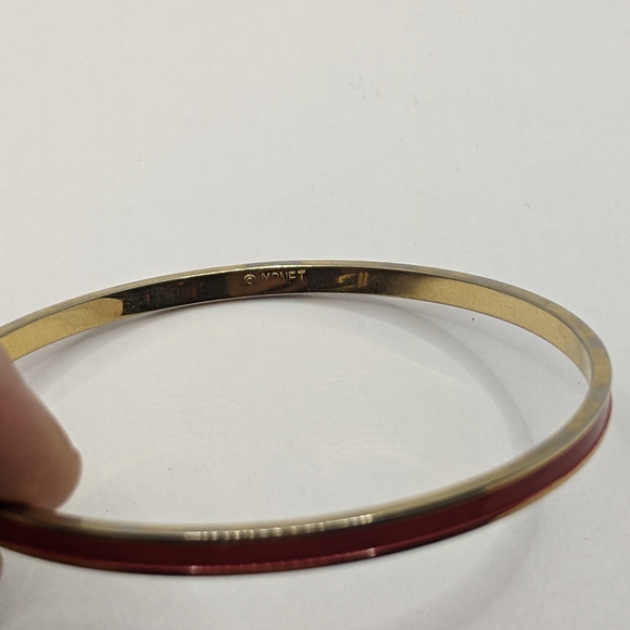 Set of Monet bangles, blue and red - Picture 11 of 13